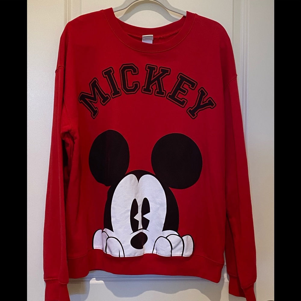 Disney Mickey Mouse Red PullOver sweatshirt XL